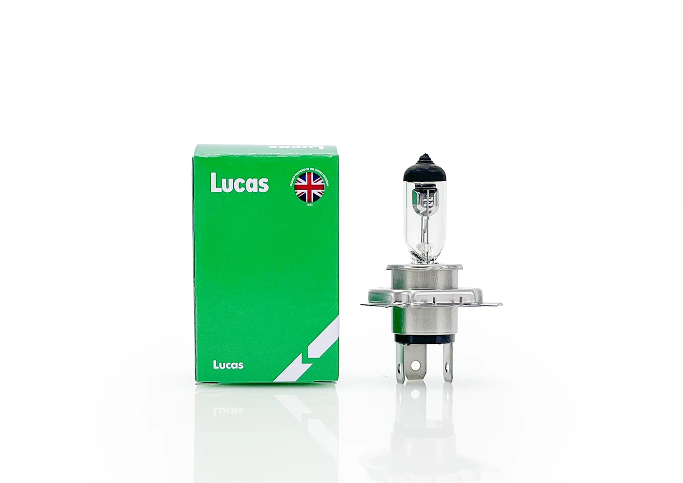 Lucas Lamp Bulbs with green packaging