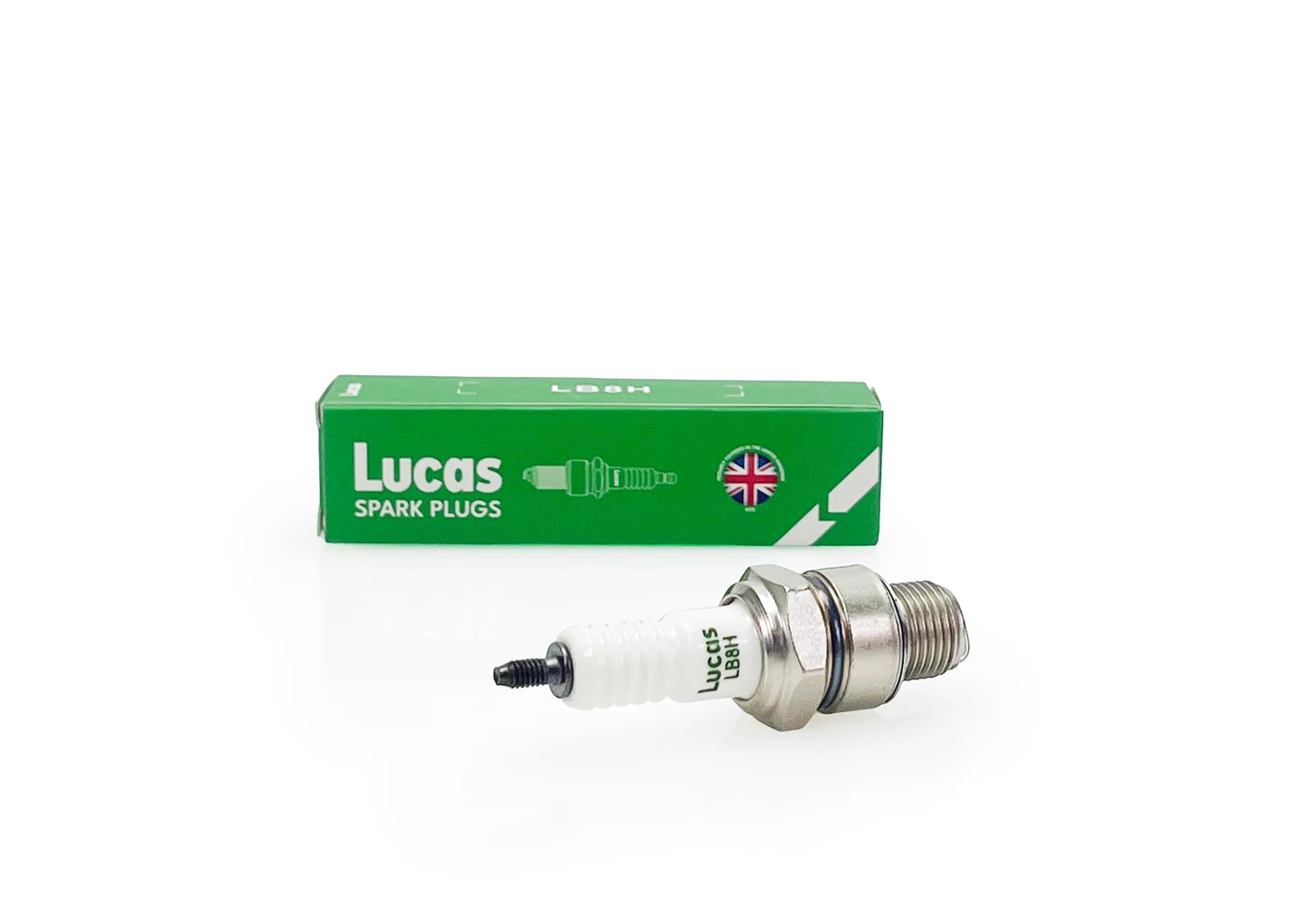 Lucas Spark Plugs with green packaging